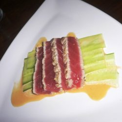 Seared Tuna Tataki With Shaved Cucumber recipe