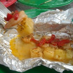 Pendog's Pineapple Shrimp Packets recipe