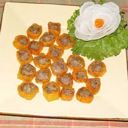 Spicy Beef And Aji Appetizers recipe