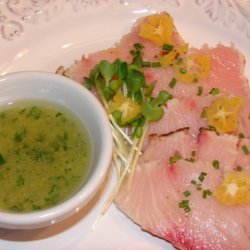 Entertaining - Seared Yellowtail Sashimi With Kumq... recipe