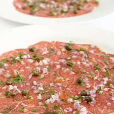 Beef Carpaccio With Capers Parsley And Truffle Oil recipe