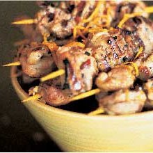 Skewered Lamb Kabobs With Lime Sauce recipe