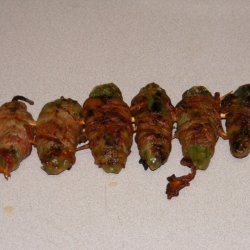 Bacon Wrapped Stuffed Grilled Jalapenos recipe