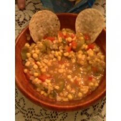 Corn And Tomatillo Dip recipe