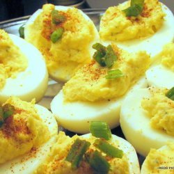 Spicy Stuffed Eggs recipe