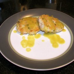 Crab  Shrimp Cakes With Honeydew And Green Curry recipe