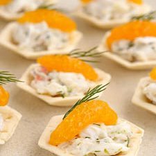Crab Dill And Mandarin Pastry  Cups recipe