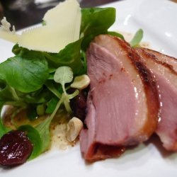 Arugula Salad With Smoked Duck Breast Cherries And... recipe