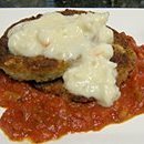 Eggplant Creole Appetizer With Crab Sauce recipe