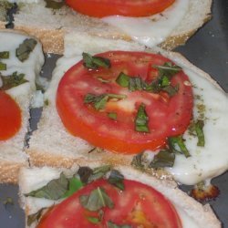 Provolone Tomato Bruschetta recipe