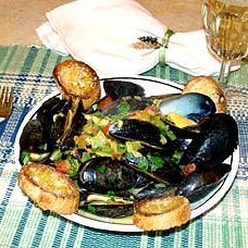 Mussels In Pernod Sauce recipe
