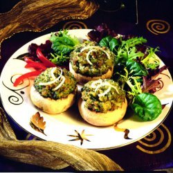 Spinach And Sausage Stuffed Mushrooms recipe