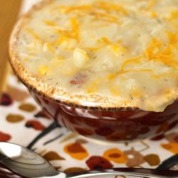 Cheesy Potato and Corn Chowder recipe