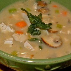 Cream of Turkey and Wild Rice Soup recipe
