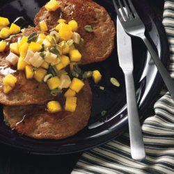 Spiced Coconut Pancakes with Tropical Fruit recipe