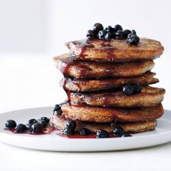 Whole Grain Pancakes with Wild Blueberry-Maple Syrup recipe