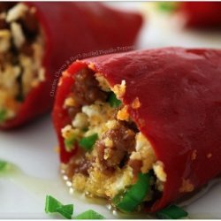 Piquillo Peppers With Chorizo And Goat Cheese recipe