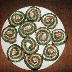 Spinach Smoked Salmon Roll recipe