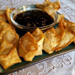 Roasted Butternut Wontons With Sesame Dipping Sauc... recipe
