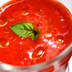 Strawberry Gaspacho With Basil recipe