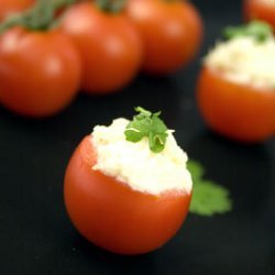Party Pleaser - Cherry Tomatoes Stuffed With Chees... recipe