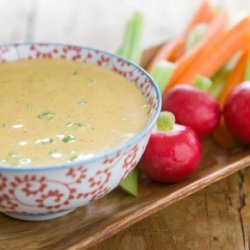 Tofu Curry Dip With Chives recipe