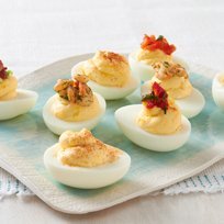 Favourite Topped Devilled Eggs recipe