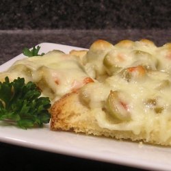 Mozza-green Olive Toast Bites recipe