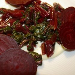 Beets With Their Greens And Aioli recipe