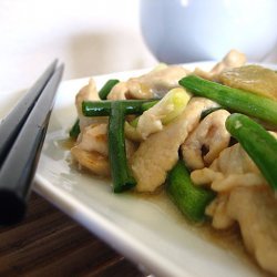 Stir-fried Chicken With Ginger And Scallions recipe
