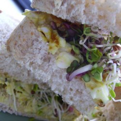 Curried Egg Sandwiches With Sprouts recipe
