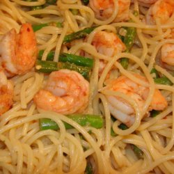 Spaghetti With Asparagus And Shrimp recipe