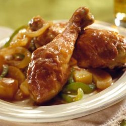 Crockpot Barbecue-style Chicken recipe