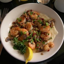 Shrimp With Cheesy Grits And Bacon recipe