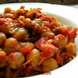 Spicy Middle Eastern Pasta And Chickpea Casserole recipe