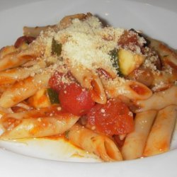 Penne Pasta With San Marzano Tomatoes And Zucchini recipe
