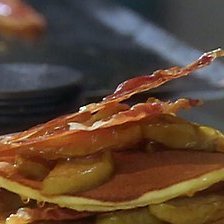 Ricotta Pancakes With Roasted Golden Delicious App... recipe