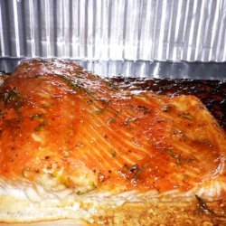 Cedar Plank Salmon With Orange Balsamic Glaze recipe