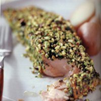 Pistachio Crusted Salmon Filets recipe