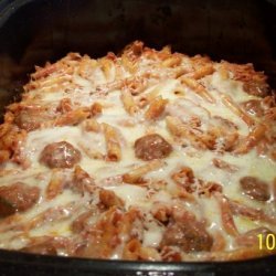Baked Ziti With Meatballs And Ricotta recipe