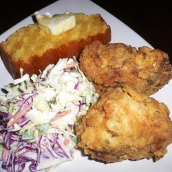 Fried Chicken With Classic Coleslaw recipe