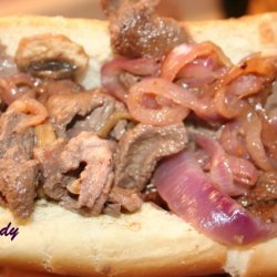 Football Philly Cheese Steaks recipe