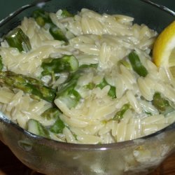 Caramelized Onion And Asparagus Orzotto-ci recipe