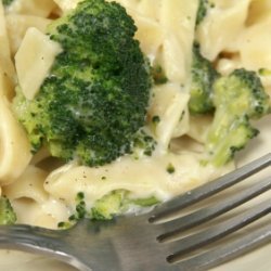 Broccoli With A Low-fat Alfredo Sauce recipe