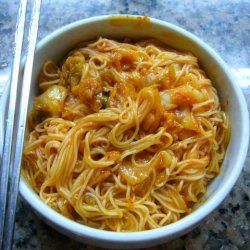Korean Cold Kimchi  Noodles recipe