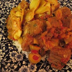 Stewed Beef With Artichokes And Olives recipe