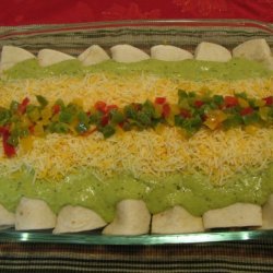 Beef Enchilada Suizas With Green Chile Sauce recipe