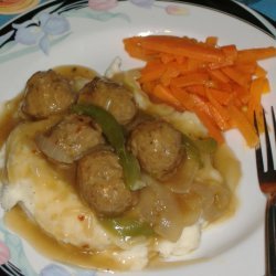 Meatballs And Mashed Potatoes recipe