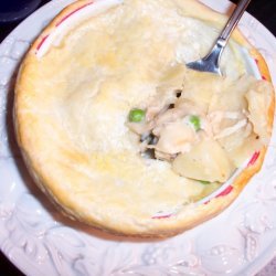 Creamy Chunky Chicken Pot Pies recipe