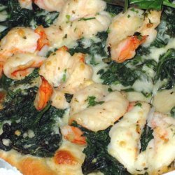 Shrimp And Spinach Pizza recipe